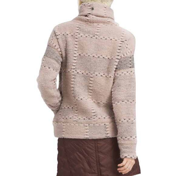 Prana Women's Beige Textured Turtleneck Crestland Pullover Sweater Size M - Picture 2 of 7
